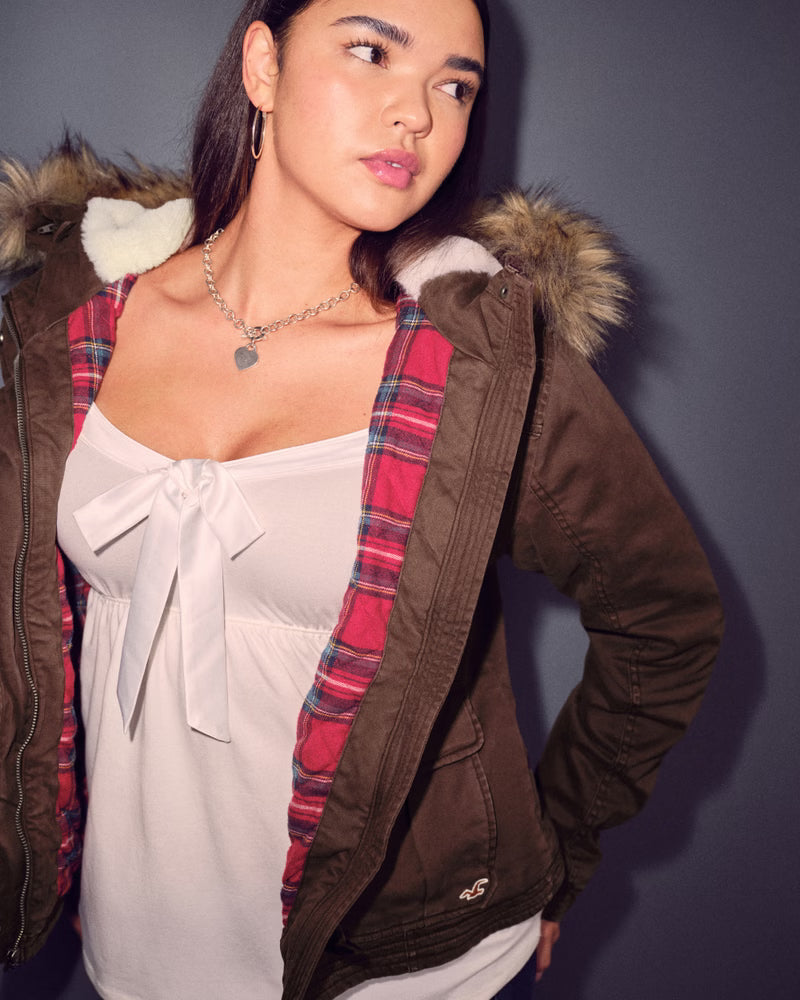 2000S Hooded Bomber Jacket