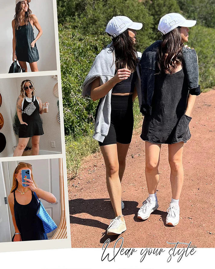 Athletic Mini Romper Dress