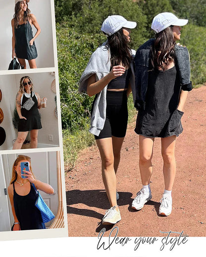 Athletic Mini Romper Dress