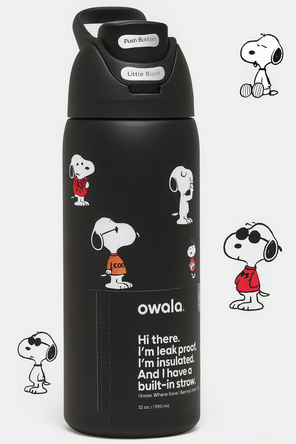32oz Snoopy Freesip