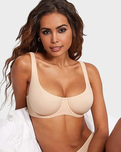 Seamless Unlined Balconette Bra