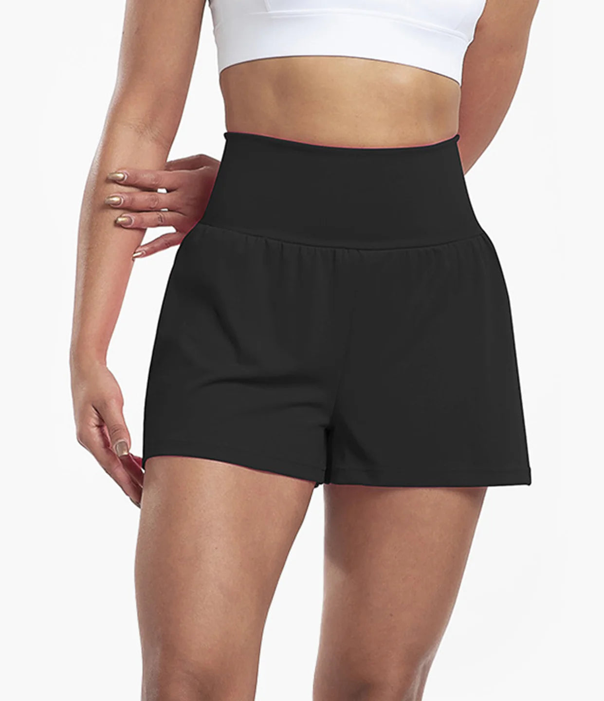 2 in 1 High Waist Shorts