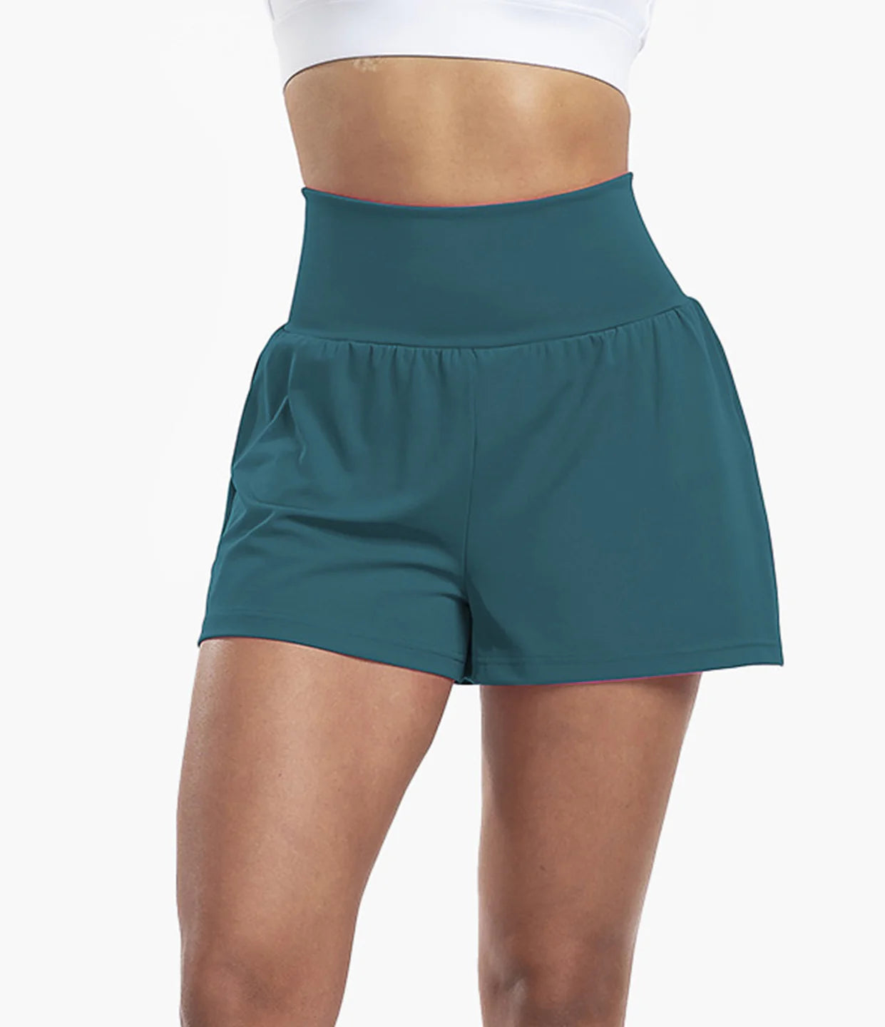 2 in 1 High Waist Shorts